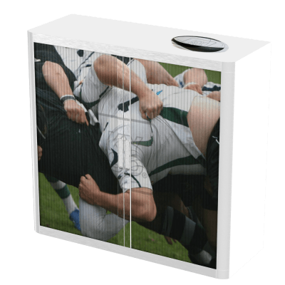 Office  Tambour Sport Cupboard  100cm H with 2 shelves EOTAM1M-Sport 5 Office Furniture and Home Remote Working