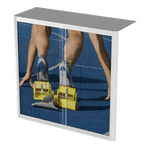 Office  Tambour Sport Cupboard  100cm H with 2 shelves EOTAM1M-Sport 12 Office Furniture and Home Remote Working