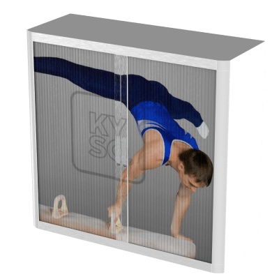 Office  Tambour Sport Cupboard  100cm H with 2 shelves EOTAM1M-Sport 11 Office Furniture and Home Remote Working