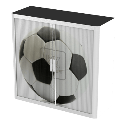 Office  Tambour Sport Cupboard  100cm H with 2 shelves EOTAM1M-Sport 7 Office Furniture and Home Remote Working