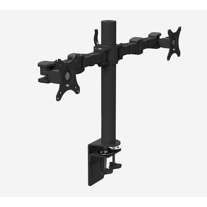 Stealth Double Desk Monitor ArmThat’s My Office Furniture, 360 Degree View storage, desk, chair