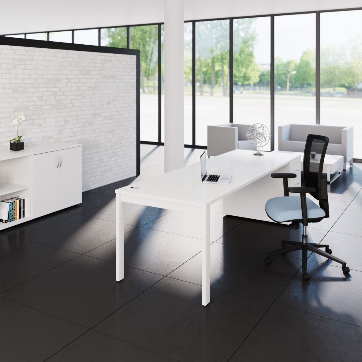 Office  Switch 1 Person Bench A Leg Desk Switch-1P 7 Office Furniture and Home Remote Working