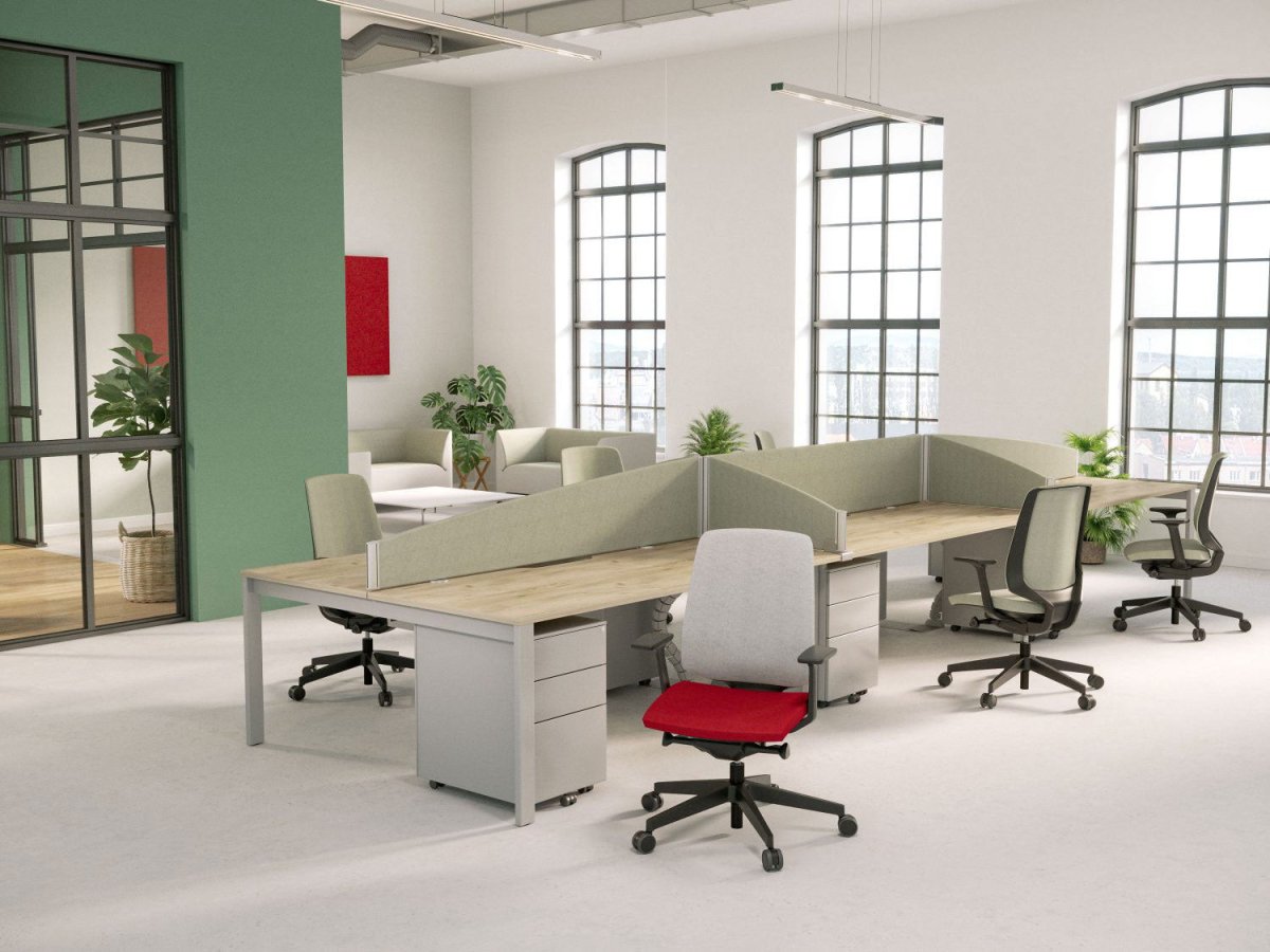 Office  Switch 1 Person Bench Open Leg Desk Switch-1P 9 Office Furniture and Home Remote Working
