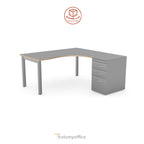 Switch Crescent Desk Open Frame LH or RH with Pedestal S-CRSC-LEA-OP16-23 6 Office Furniture and Home Remote Working