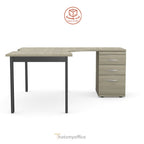 Switch Crescent Desk Open Frame LH or RH with Pedestal S-CRSC-LEA-OP16-21 4 Office Furniture and Home Remote Working