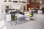 Switch Double Bench Desk S-2PB-LEO-T1465 6 Office Furniture and Home Remote Working