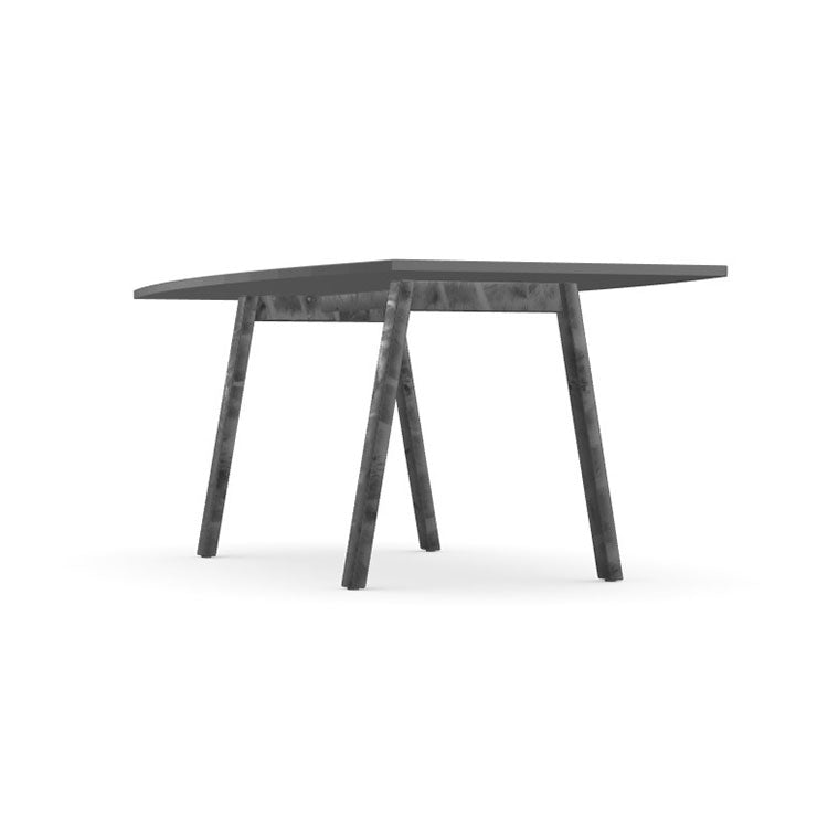 Office  Switch Single Piece Curved Meeting Table, A-Leg 2 Office Furniture and Home Remote Working