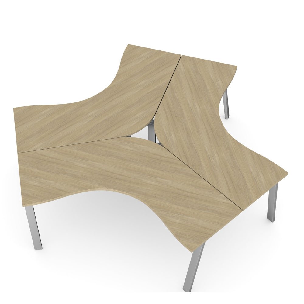 Switch Trio Cluster Desk With A Frame Leg 4 Office Furniture and Home Remote Working