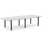 Office Switch Two Piece Curved Meeting Table, Open Leg
