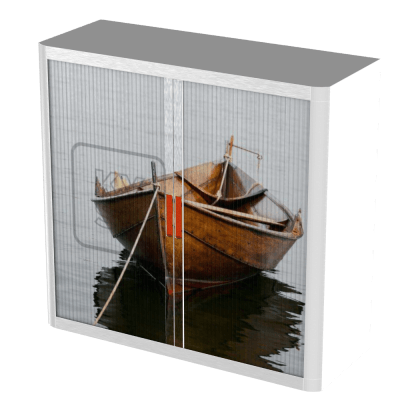 Office  Tambour Transport Cupboard  100cm H with 2 shelves EOTAM1M-Transport 4 Office Furniture and Home Remote Working