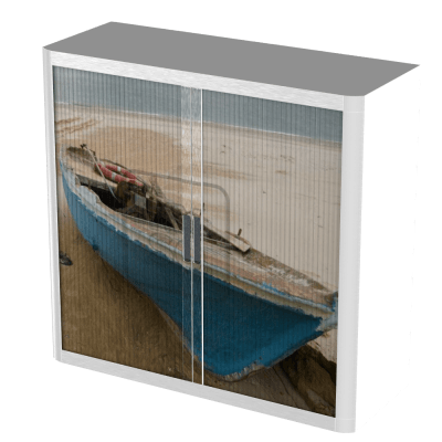 Office  Tambour Transport Cupboard  100cm H with 2 shelves EOTAM1M-Transport 6 Office Furniture and Home Remote Working