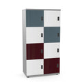 Wooden Office Locker Double 8 or 10 Door  WU-LC-8ZThat’s My Office Furniture, 360 Degree View storage, desk, chair
