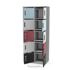 Wooden Office Locker Double 8 or 10 Door  WU-LC-8Z 8 Office Furniture and Home Remote Working