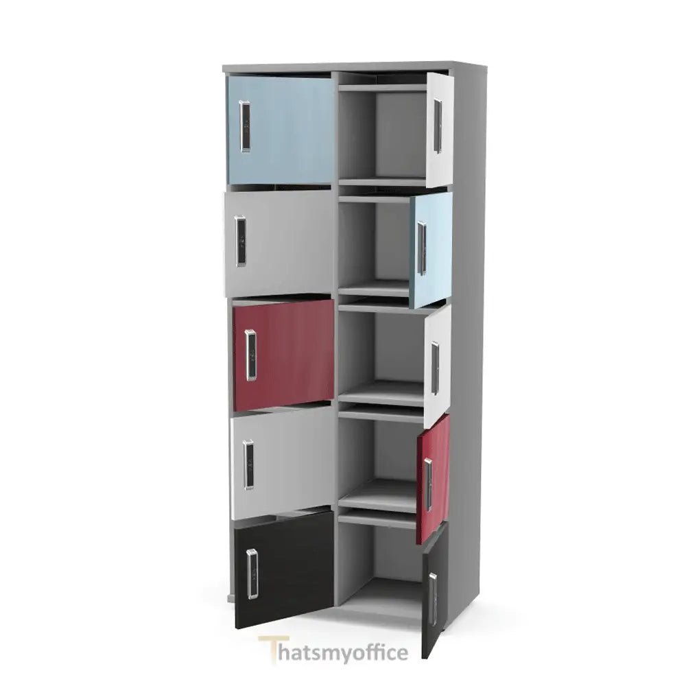 Wooden Office Locker Double 8 or 10 Door  WU-LC-8Z 8 Office Furniture and Home Remote Working