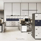 Wooden Office Locker SIngle 4 or 5 Door 13 Office Furniture and Home Remote Working