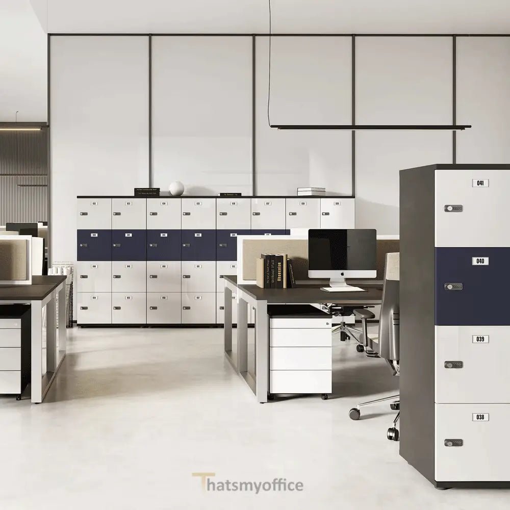 Wooden Office Locker SIngle 4 or 5 Door 13 Office Furniture and Home Remote Working
