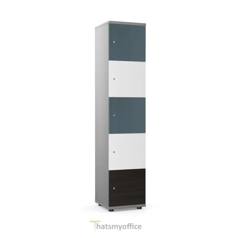 Wooden Office Locker SIngle 4 or 5 Door 16 Office Furniture and Home Remote Working