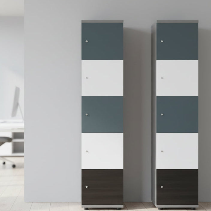 Wooden Office Locker SIngle 4 or 5 Door 6 Office Furniture and Home Remote Working