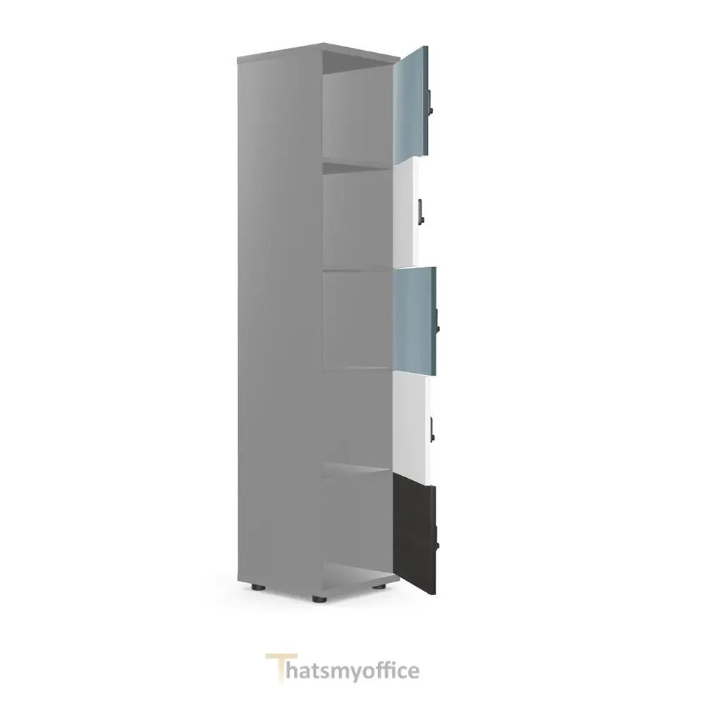 Wooden Office Locker SIngle 4 or 5 Door 2 Office Furniture and Home Remote Working