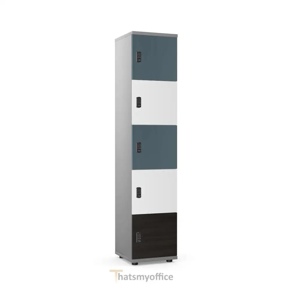Wooden Office Locker SIngle 4 or 5 Door 4 Office Furniture and Home Remote Working