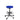 Work Ergonomic Office Stool, Alumium base and ring around base - Dark Blue 1 Office Furniture and Home Remote Working