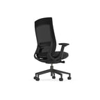 Office  X.22 Operative Chair, Black Base, Adj. Lumbar, Black mesh, black seat 3 Office Furniture and Home Remote Working