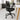X.77 Operative Chair with Headrest, Black Frame and Black Fabric HY-2203 3 Office Furniture