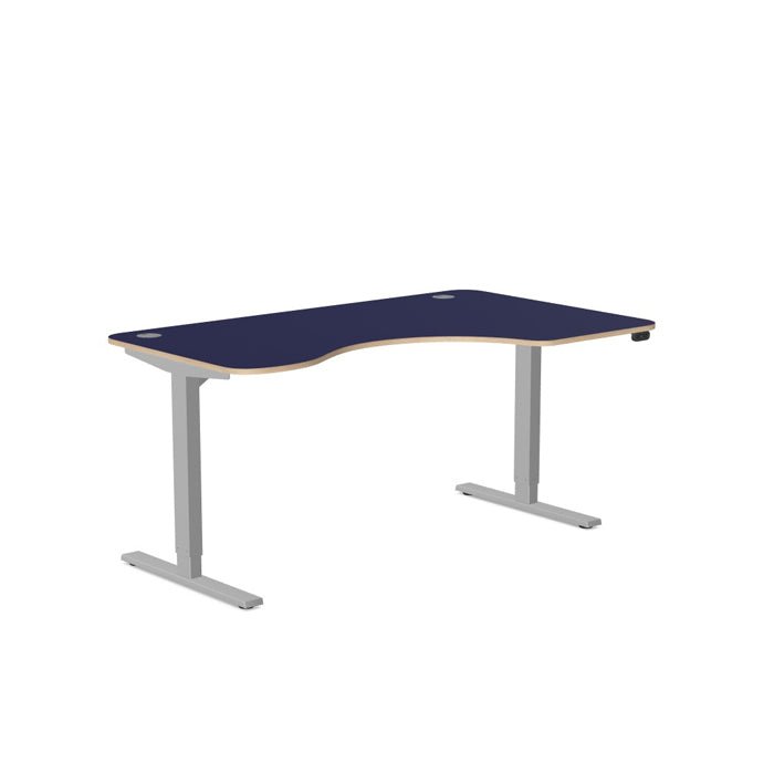   Levanta Zoom Height Adjustable Standing Desk Frame Corner Radial 160,180cm Wide 1 Office Furniture