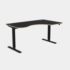   Levanta Zoom Height Adjustable Standing Desk Frame Corner Radial 160,180cm Wide 4 Office Furniture