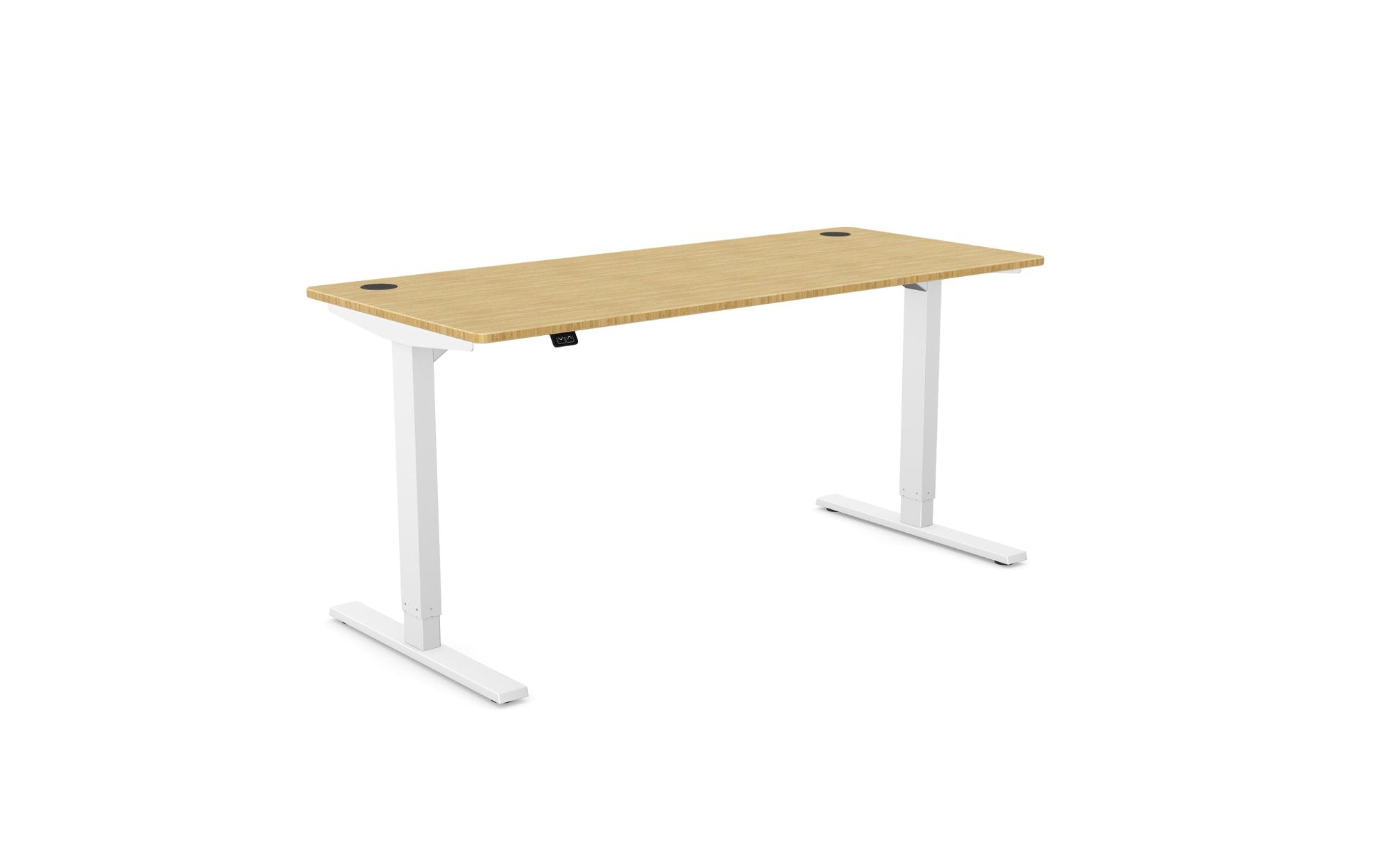 Levanta Zoom Height Adjustable Standing Desk Bamboo Top Portals 120,140,160 or 180cm Wide 7 Office Furniture