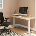 Levanta Zoom Height Adjustable Standing Desk Bamboo Top Portals 120,140,160 or 180cm Wide 5 Office Furniture