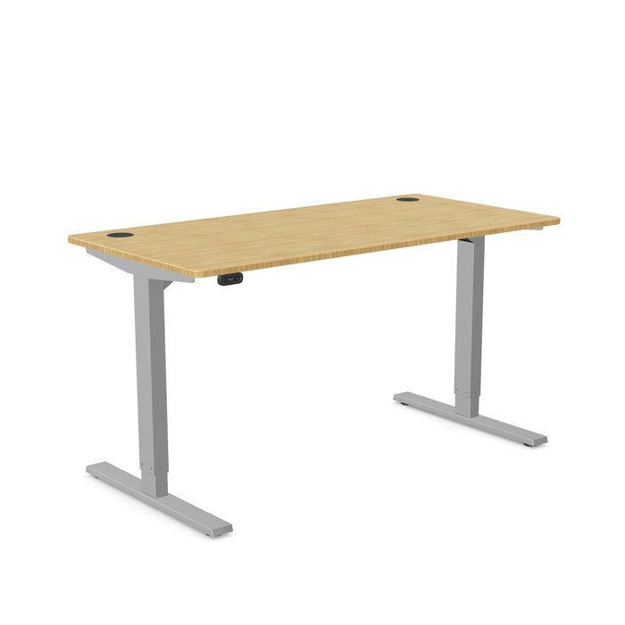 Levanta Zoom Height Adjustable Standing Desk Bamboo Top Portals 120,140,160 or 180cm Wide 1 Office Furniture