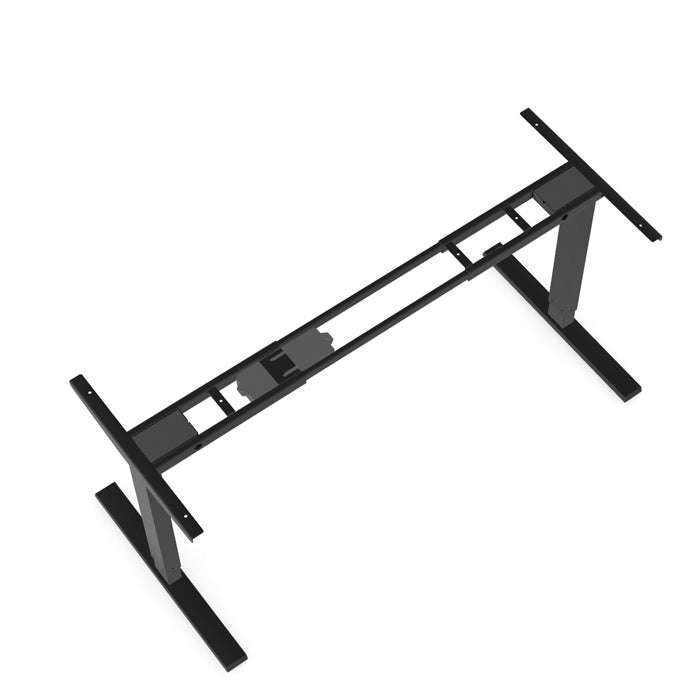 Black Height Adjustable Desk Frame 120 to 180cm Wide